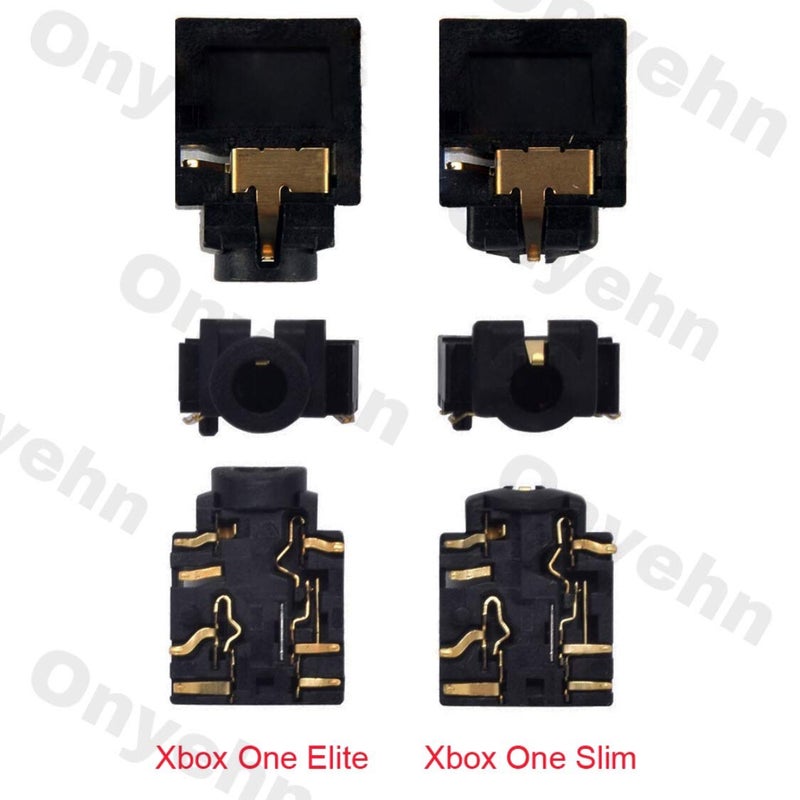 Onyehn 2-pack Replacement Headphone Jack Plug Port 3.5mm Headset Connector Port Socket for XBOX ONE ELITE Controller Model 1698 Replace+ T6 T8 Screwdrivers For XBOX ONE Wireless Controller Repair Part - Image 3
